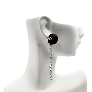 Super Mario Chain Chomp Polymer Clay Video Game Dangle Earring Gaming Statement